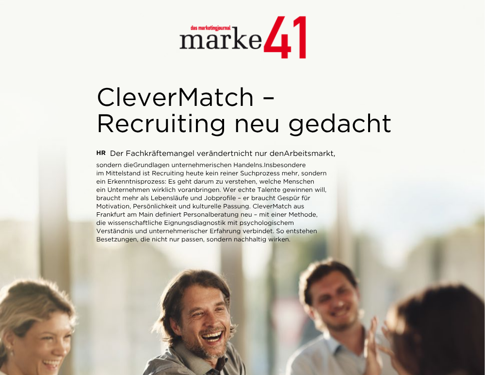 Marke41 recruiting neu gedacht