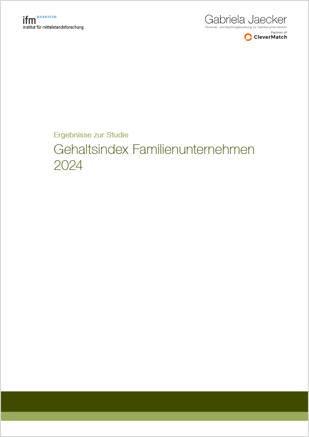 Titelseite Studie: Gehaltsindex Familienunternehmen 2024
